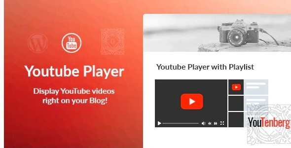 Youtenberg - Gutenberg YouTube Player with Playlist