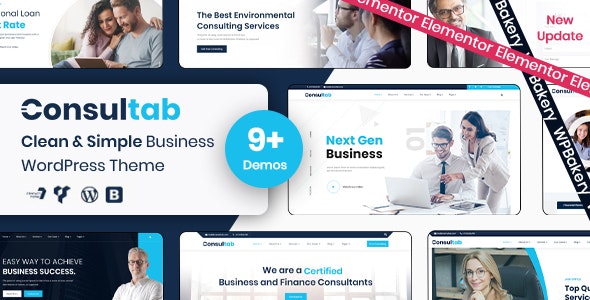 Consultab - Consulting Business & Finance WordPress Theme