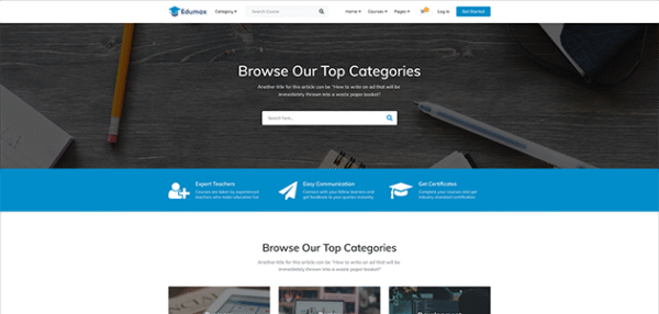 Edumax - Exclusive eLearning solution on WordPress By Themeum