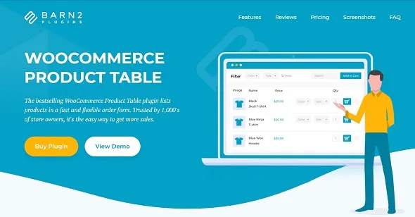 Barn2 Media WooCommerce Product Table