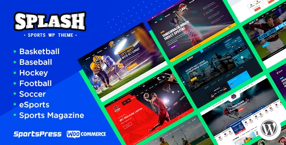 Splash - Sport Club WordPress Theme for Basketball
