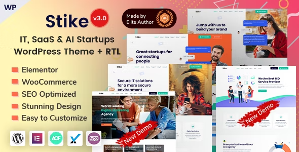 Stike - Technology & SEO IT Startup WordPress Theme