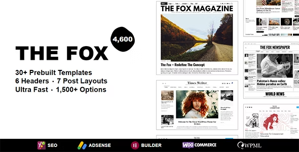 The Fox - Modern Magazine Blog Newspaper WordPress Theme