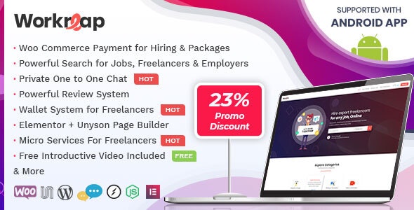 Workreap - Freelance Marketplace and Directory WordPress Theme