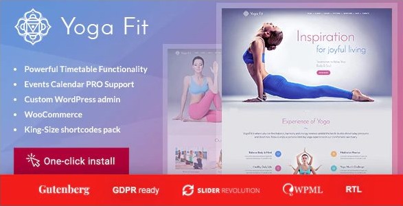 Yoga Fit - Sports & Fitness WordPress Theme