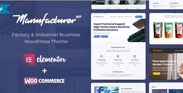 Manufacturer - Factory and Industrial WordPress Theme